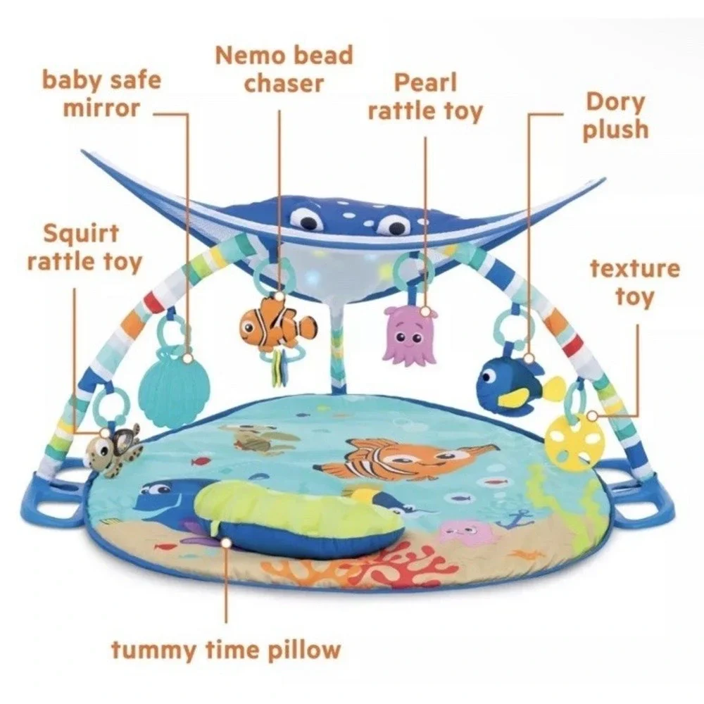 Disney Baby Finding Nemo Mr. Ray Ocean Lights Activity Gym